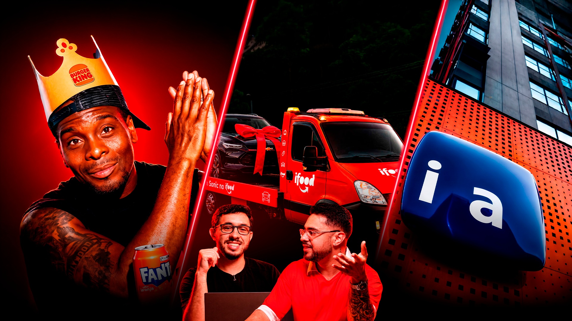 Chevrolet vendendo carro de verdade dentro do iFood, Itaú apagando a própria marca pra revelar uma inteligência artificial e Burger King trazendo Kel Mitchell pro clima das sitcoms dos anos 90. 

Esses foram alguns dos cases que renderam conversa no mercado publicitário, e você confere tudo no episódio novo do nosso canal no YouTube.

O link do vídeo completo está na bio. Corre lá para assistir e comentar sobre o que achou dos melhores da semana.