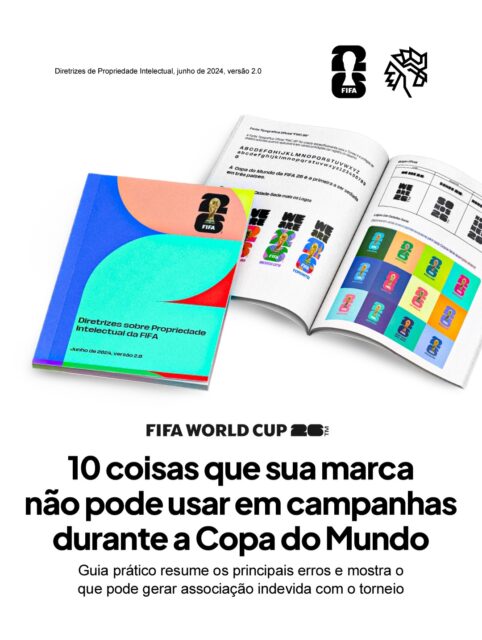 A Copa do Mundo 2026 já está movimentando marcas no mundo inteiro e é um momento perfeito para aproveitar o interesse do público. Mas junto com essa oportunidade, existem restrições claras que limitam o uso do torneio em campanhas, principalmente para quem não é patrocinador oficial.

Muitos erros acontecem por detalhes que parecem inofensivos, como usar nomes, elementos visuais ou até construções de texto que sugerem vínculo com a competição da FIFA. Na prática, qualquer coisa que faça o público acreditar que existe uma relação com a Copa pode gerar problema.

Por isso, reunimos os principais pontos e limitações que você precisa conhecer, com base nas diretrizes oficiais disponibilizadas pela FIFA.