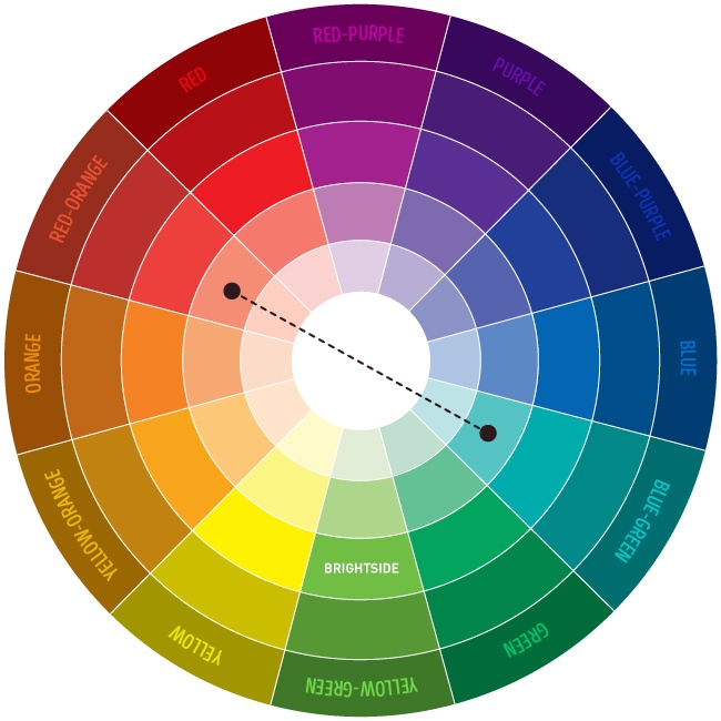 cores opostas  Circulo das cores, Cores opostas, Cores