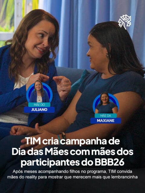 Três meses assistindo provas, festas, intrigas e eliminações, as mães dos participantes do BBB26 viveram cada momento como se estivessem dentro do programa. Para mostrar isso ao público, a @TIMBrasil criou uma campanha com depoimentos reais de como realmente foi acompanhar tudo isso do lado de fora.

Mas a ideia vai além do reality, e ganha força com a presença de Ivete Sangalo, que traz carisma e leveza para traduzir esse olhar com humor e proximidade. Se as mães do BBB passaram por tudo isso, fica fácil reconhecer que toda mãe encara uma rotina intensa todos os dias.

Depois de tanto estresse acompanhando cada detalhe, a mensagem é direta, não faz sentido falar em lembrancinha, mãe merece presentão.

#publicidade #DiaDasMãesTIM