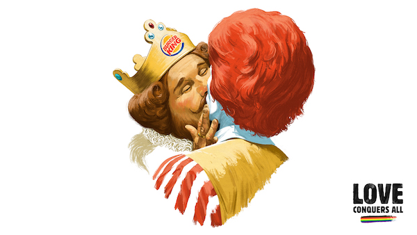 Burger King e McDonald's se unem em nova campanha