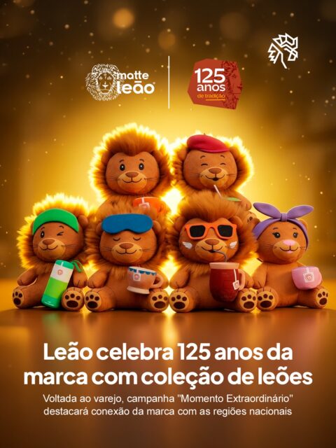A partir de 19 de maio, consumidores do Chás Leão poderão concorrer a leõezinhos de pelúcia que representam seis momentos de consumo, como energia, relaxamento e tradição, em uma dinâmica que transforma o produto em ponto de contato com a marca e amplia a relação com o público.

Ao encontrar um vale premiado na compra de itens da linha, será possível resgatar a pelúcia pelo site da promoção, levando a experiência para além da gôndola e incentivando a participação direta com uma mecânica que estimula recorrência.

A ação celebra os 125 anos da marca e inclui experiências em estados como Paraná, Rio Grande do Sul, Rio de Janeiro, Sergipe e Amazonas, reforçando presença nacional e conexão com diferentes culturas regionais.