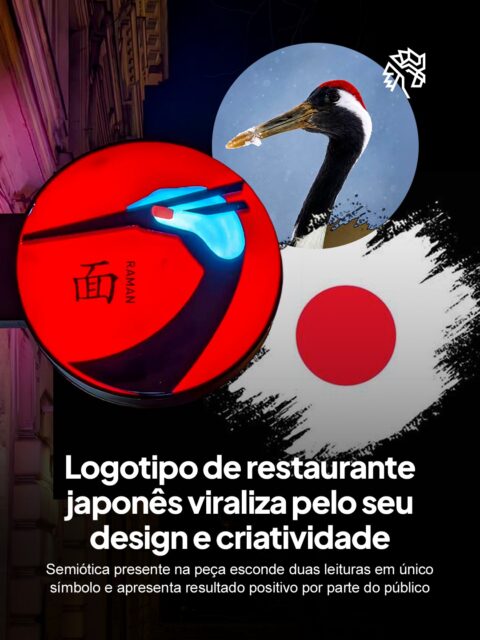 Uma símbolo que carrega duas ideias ao mesmo tempo sempre chama atenção nas redes, e foi assim que uma marca de gastronomia oriental conquistou espaço espontâneo nas redes.
A peça tem como elemento central o Grou-da-Manchúria, ave associada à cultura japonesa, desenhada em traço minimalista que também forma uma mão segurando hashi. As linhas destacam o pescoço alongado e as penas em movimento, remetendo à caligrafia oriental.
Mais do que decoração, essas aves carregam significados de equilíbrio e longevidade na tradição japonesa, o que reforça por que a marca ganhou tanto alcance espontâneo.