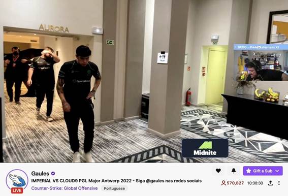 Gaules bate recorde de Casimiro ao atingir 710 mil espectadores na Twitch