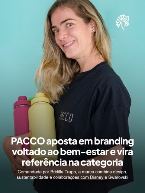 @paccoby mostrou que uma garrafa térmica pode representar muito mais do que funcionalidade. Ao longo dos últimos anos, a marca construiu um posicionamento que conecta design, bem-estar e consumo consciente, transformando um item cotidiano em parte do estilo de vida dos consumidores.

A empresa nasceu de um negócio de bolsas produzidas por Bridilla Trapp e mudou de direção após desenvolver uma bolsa térmica ao lado da nutricionista Alessandra Luglio. O produto ganhou projeção quando foi apresentado por Gabriela Pugliesi e abriu caminho para a entrada da marca no segmento de garrafas térmicas, que hoje concentra boa parte do crescimento da companhia.

Além do portfólio, a construção da marca passa por iniciativas de sustentabilidade, pela atuação como fornecedora oficial de hidratação do Comitê Olímpico Brasileiro e por collabs com Disney e Swarovski, reforçando uma estratégia em que produto, propósito e comunicação caminham juntos.