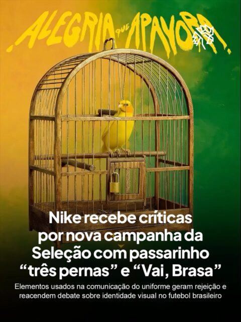 O lançamento do novo uniforme da Seleção Brasileira feito pela Nike rapidamente virou assunto nas redes, mas não pelo impacto positivo, o escudo com uma ave estilizada chamou atenção e dividiu opiniões logo nas primeiras imagens. Parte das críticas aponta que o resultado parece artificial e pouco alinhado com a identidade histórica do time.
Entre os comentários, a expressão “Vai, Brasa” ganhou força e virou alvo de rejeição, a tagline “alegria que apavora” também não foi bem recebida, enquanto outro ponto que gerou revolta foi o filme da campanha, onde um pássaro saindo da gaiola aparece com três patas, erro associado ao uso de IA. O detalhe viralizou e reforçou a percepção negativa.
Especialistas em marketing apontam que quando a comunicação parece forçada, a rejeição tende a ser imediata, ainda mais em um cenário onde autenticidade e identificação cultural são essenciais.
E você, gostou da campanha ou achou que não tem conexão com a Seleção?