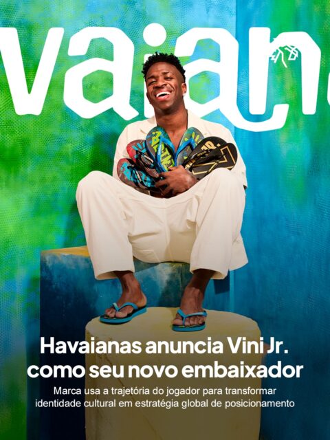 A Havaianas anunciou Vinícius Júnior como seu novo embaixador global e apresentou uma coleção criada em parceria com o jogador, inspirada na sua trajetória dentro e fora de campo.
A collab chega em dois momentos, um primeiro drop com referência ao universo gamer, trazendo cores mais vibrantes e um visual mais lúdico, e um segundo inspirado na jornada do Vini desde São Gonçalo até os maiores palcos do futebol mundial.
Além do lançamento, a marca também ativa a história do jogador com uma ação na sua cidade natal, onde a coleção será apresentada primeiro.
#Havaianas #vinijr #marketing #chinelo