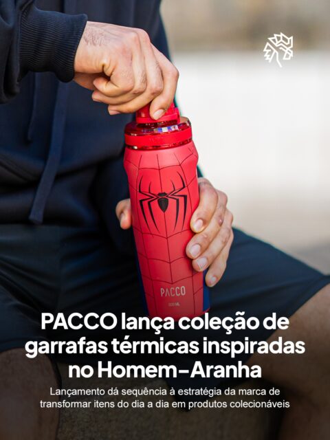 A @paccoby celebra um ano de parceria com a Disney, que já passou por coleções inspiradas em Mickey & Amigos e Toy Story antes de entrar na fase Marvel neste segundo semestre. A novidade dedicada ao amigão da vizinhança reúne quatro estampas exclusivas, disponíveis nas versões de 500 ml e 650 ml.

A coleção do Homem-Aranha já está disponível no e-commerce oficial da marca, reforçando a estratégia da PACCO de lançar edições limitadas inspiradas em diferentes franquias ao longo de 2026.