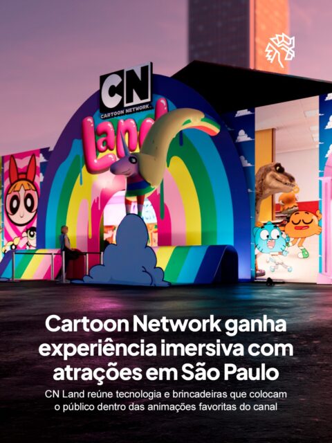 Férias escolares costumam impulsionar a busca por atrações que unem lazer e memória afetiva, e é nesse contexto que marcas de entretenimento transformam franquias consagradas em experiências físicas para toda a família.

Batizada de CN Land, a experiência ocupa o Shopping Center Norte com ambientes dedicados a Ben 10, Hora de Aventura, As Meninas Superpoderosas e outras animações do canal, incluindo arvorismo, escorregadores, piscina de bolinhas e uma arena giratória inspirada no Omnitrix.

Assinada pela 2a1 Cenografia em parceria com a Warner Bros. Discovery, a iniciativa reforça a aposta em levar personagens icônicos para além das telas. O evento acontece com sessões de 1h50 de quarta a domingo, com classificação livre e entrada gratuita para crianças de até 2 anos.