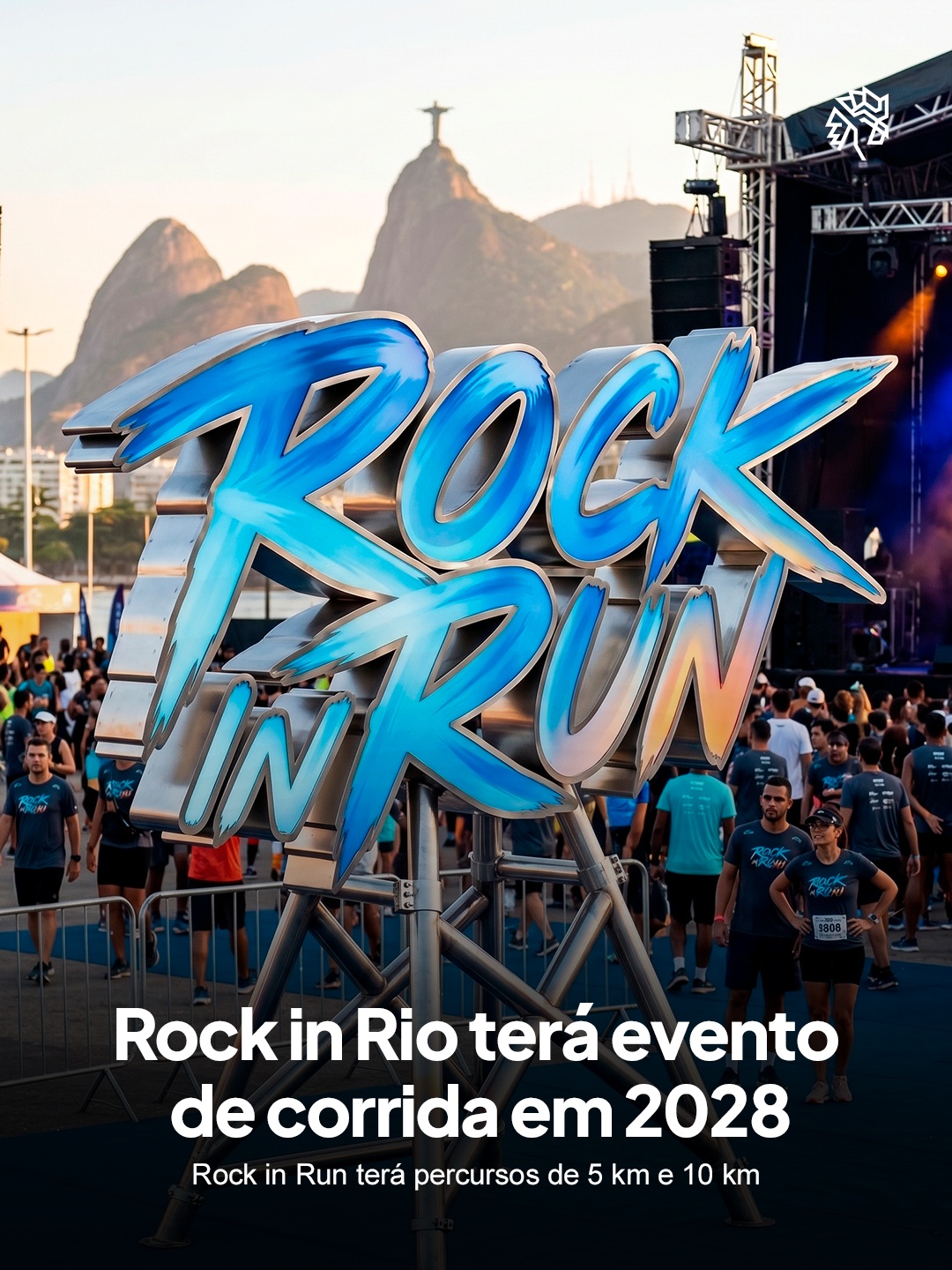 O Rock in Rio vai ganhar sua própria corrida de rua. A organização anunciou a Rock in Run, prova que estreia em setembro de 2028, junto à próxima edição do festival no Brasil. A corrida terá percursos de 5 km e 10 km e será realizada no dia do evento-teste, antes da abertura oficial da Cidade do Rock para o público.
A ideia surgiu a partir do comportamento do próprio público de sempre correr para a grade na abertura dos portões. A largada está prevista para acontecer ao pôr do sol, com chegada à noite na Cidade do Rock, onde os participantes encontrarão shows, gastronomia e outras experiências que antecipam parte do que estará no Rock in Rio daquele ano.
O anúncio foi feito por Roberta Medina, vice-presidente executiva da Rock World, durante a coletiva de encerramento do Rock in Rio 2026, no domingo, 13 de setembro. A organização também confirmou o festival em 2028, mas as datas da próxima edição ainda não foram divulgadas.