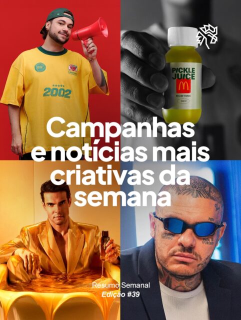 Chegou a sexta-feira e é hora de relembrar o que movimentou a comunicação nos últimos dias aqui nos @publicitarioscriativos.

Entre mudanças estratégicas e ideias inusitadas, o Burger King oficializou a Coca-Cola como sua nova parceira no Brasil, marcando o retorno do Free Refill em unidades participantes, enquanto o McDonald’s da Nova Zelândia transformou o líquido dos picles em uma bebida voltada a atletas, conectando sustentabilidade, futebol e experiência de marca.

Já no universo do entretenimento, O Boticário mostrou que Kaká “tem o mel” ao colocá-lo em uma banheira repleta do ingrediente para explorar o conceito de magnetismo na divulgação do Malbec Pure Gold. 

A KaBuM apostou no humor ao reunir Toguro, Gaules e Luiza Helena Trajano em uma narrativa que brinca com o contraste entre cargos para ampliar o alcance de suas ofertas.

Qual desses cases mais chamou sua atenção?
