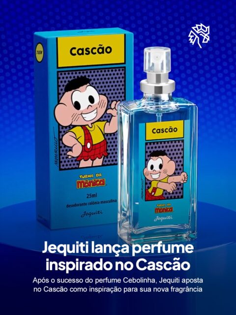 Depois do sucesso do perfume do Cebolinha, chegou a vez do Cascão ganhar sua própria fragrância. A Jequiti apostou no humor e transformou o personagem mais conhecido por fugir do banho em um lançamento desenvolvido em parceria com a MSP Estúdios.
Com notas de limão, gerânio e cedro, além da tecnologia Eliminaze®, o perfume faz referência à personalidade do personagem e surgiu após os pedidos dos fãs nas redes sociais. Uma collab que une nostalgia, criatividade e branding em um só produto.