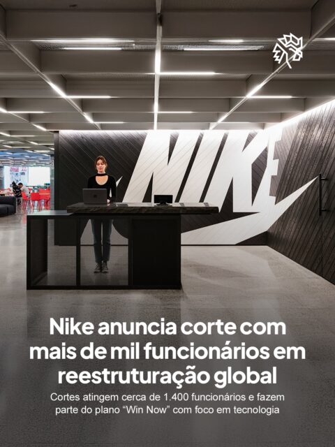 A Nike anunciou uma rodada de demissões que deve impactar cerca de 1.400 funcionários em diferentes regiões do mundo, incluindo América do Norte, Ásia e Europa, como parte de um movimento global de reestruturação.

A decisão faz parte do plano “Win Now”, que busca simplificar operações, reorganizar equipes e modernizar áreas estratégicas, com impacto concentrado principalmente na área da tecnologia e inovação.

Segundo a empresa, os cortes representam menos de 2% da força de trabalho global e fazem parte de um ajuste mais amplo para acelerar crescimento e adaptar a estrutura ao ritmo atual do mercado esportivo.