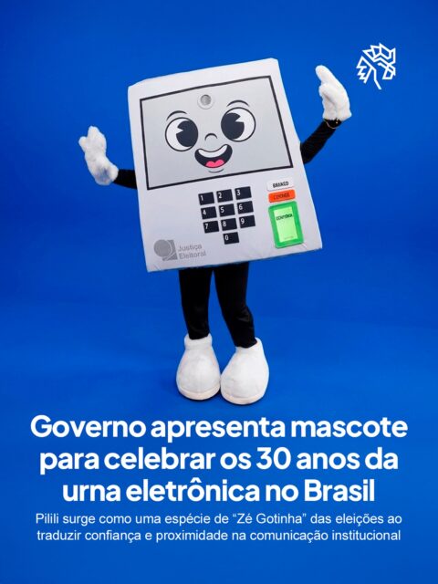 Inspirada no som característico da urna eletrônica, Pilili surge como uma representação simbólica dos 30 anos do equipamento nas eleições brasileiras, apresentada oficialmente pelo TSE em um movimento que amplia a comunicação institucional com uma abordagem mais próxima do público. 

A proposta parte de um território já reconhecido pelos brasileiros, transformando um elemento funcional em um ativo de comunicação capaz de gerar identificação imediata dentro de um contexto muitas vezes percebido como técnico ou distante.

Pensada para atuar em diferentes formatos e plataformas, Pilili deve aparecer ao longo do ano em campanhas, ações educativas e conteúdos institucionais, ampliando o alcance da Justiça Eleitoral nessas eleições.