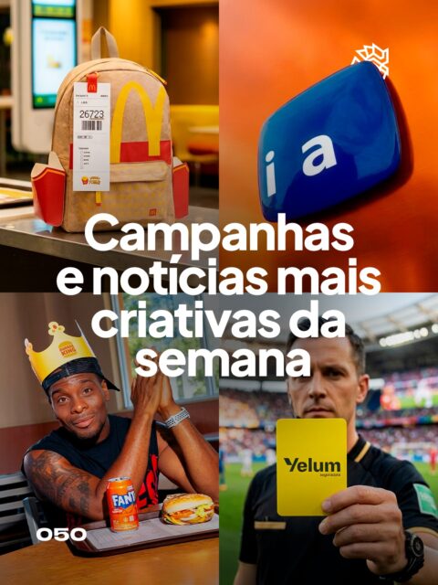 Chegou a sexta-feira e é hora de relembrar o que movimentou a comunicação nos últimos dias aqui nos @publicitarioscriativos.

Enquanto o McDonald’s transformou a sacola clássica de entrega em mochila colecionável esgotada em segundos na China, o Itaú reduziu sua fachada a apenas duas letras, movimento que marca a chegada da inteligência artificial aos serviços do banco.

A Gaviões também repensou a forma de consumir fitness, lançando a Fast Treino, rede de academias em contêineres com treinos avulsos a partir de R$ 19,90, apostando na flexibilidade como resposta ao modelo tradicional de assinatura mensal.

Já o grande destaque da semana veio do Burger King, que convidou Kel Mitchell, o Kel de Kenan & Kel, para estrelar o combo com Fanta Laranja, resgatando até o dublador da versão nacional e apostando na nostalgia como protagonista, dividindo opiniões e gerando forte engajamento nas redes.

Qual desses cases mais chamou sua atenção?