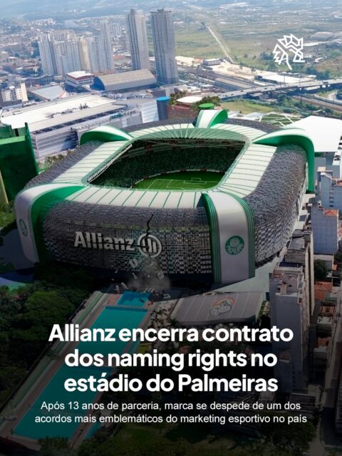 A Allianz Seguros anunciou hoje (10/04) que deixou de ser detentora dos naming rights do estádio do Palmeiras, encerrando de forma antecipada um dos contratos mais emblemáticos já realizados nesse formato no Brasil. A parceria ajudou a transformar o espaço em referência para o futebol, shows e grandes eventos ao longo dos últimos anos.

Mais do que dar nome a uma arena, o acordo marcou um momento importante para o mercado brasileiro, mostrando como marcas poderiam usar esse tipo de propriedade para ganhar presença, relevância e conexão com o público. O movimento também abriu caminho para outras empresas enxergarem valor estratégico nesse território.

Com essa saída, o mercado também volta os olhos para quem será a próxima marca a assumir os naming rights do estádio, com fortes especulações de que o Nubank possa anunciar essa novidade em breve.