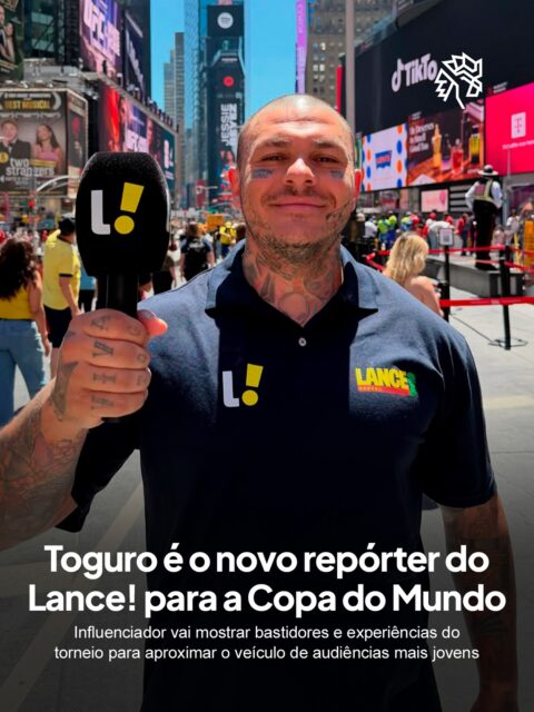 A Copa do Mundo mudou a forma como as pessoas consomem esporte, e os veículos que entenderam isso estão mudando quem coloca na frente da câmera. O Lance! escala Toguro para cobrir o torneio nos Estados Unidos, México e Canadá com um olhar que mistura bastidor, entretenimento e proximidade com o torcedor.

O influenciador chega para complementar a cobertura jornalística tradicional do portal, dialogando com uma audiência jovem acostumada a consumir conteúdo em múltiplas plataformas.

A parceria acontece num momento simbólico para o veículo, que completa 30 anos em 2027 e usa a Copa como plataforma para testar novos formatos de contar histórias.