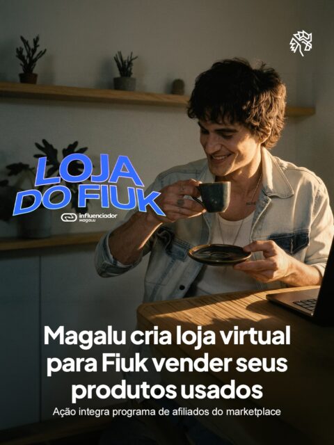 Fiuk revelou publicamente estar passando por dificuldades financeiras e decidiu vender itens da própria coleção, como guitarra, computador e carro. O artista ainda ironizou a situação nas redes, gravando vídeos em busca de uma vaga de vendedor, o que rendeu repercussão imediata entre os fãs.
A Magalu aproveitou o momento e convidou o cantor para o programa Influenciador Magalu, com loja virtual própria e catálogo de produtos definido por ele mesmo. A iniciativa ganha um filme que já circula nas redes.
A ação, assinada pela WT.AG, transforma um momento de vulnerabilidade em prova de conceito para o negócio de afiliados. É o meme virando modelo de negócio.
