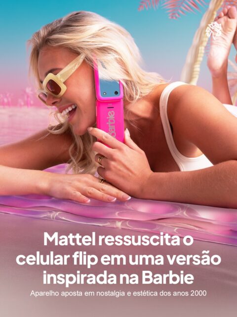 O aparelho havia sido anunciado há algum tempo, mas chega agora oficialmente ao mercado, recuperando uma estética que marcou os anos 2000. A ideia nasceu do sucesso do filme estrelado por Margot Robbie, que impulsionou o interesse por tudo relacionado à Barbie e motivou o projeto.
A parceria reúne a HMD Global, fabricante ligada à marca Nokia, com a Mattel para criar o Barbie Phone, um aparelho flip rosa com teclado físico e desenhos de palmeiras e flamingos que brilham no escuro. O celular custa £99 e começa a ser vendido apenas na Europa, sem previsão de chegar a outros mercados.