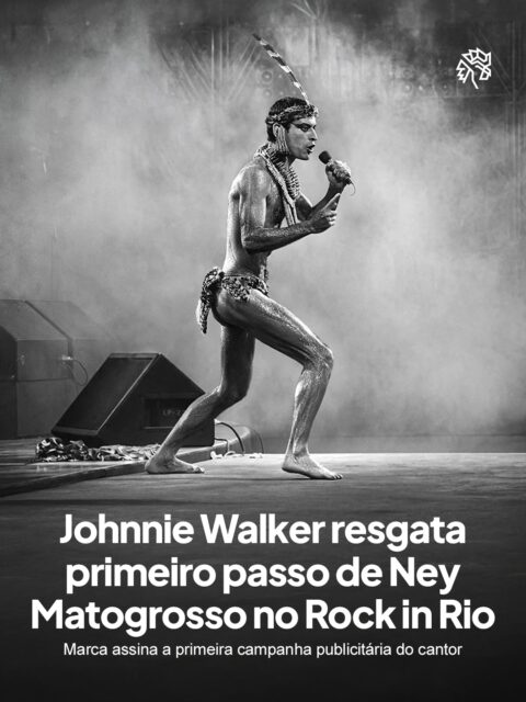 O Rock in Rio carrega na origem uma história de coragem e ineditismo, marcada por quem topou subir ao palco sem saber o que esperar do público. Essa memória volta ao centro das atenções através de uma marca de uísque que enxergou ali um símbolo perfeito para sua comunicação.
A AlmapBBDO assina a produção, narrada pelo próprio artista, que revisita o momento em que abriu a edição inaugural do festival, numa sexta-feira de 11 de janeiro de 1985. O filme conecta a trajetória do cantor ao conceito de Keep Walking, reforçando a ideia de que grandes jornadas começam com um primeiro passo.
Uma fotografia histórica do artista se transforma em nova versão do ícone da marca, batizada de Striding Ney, e ganha espaço em mídia exterior no Rio de Janeiro. A ação prova que resgatar arquivos pode ser tão eficaz quanto criar do zero.