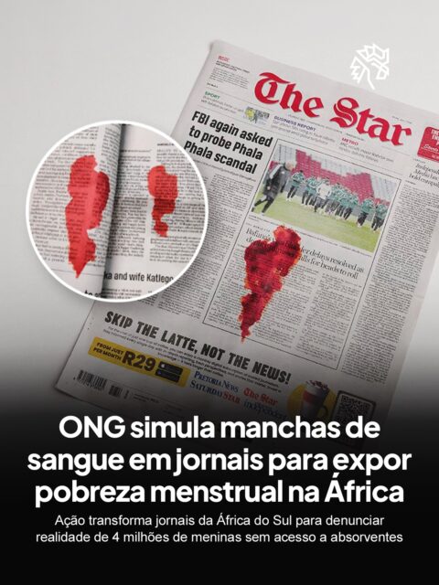 Três dos maiores jornais da África do Sul chegaram às bancas com manchas vermelhas atravessando suas páginas. O que parecia um erro de impressão era uma iniciativa veiculada pela MENstruation Foundation, que resolveu trazer à tona um estado de calamidade do país: a pobreza menstrual que afeta 4 milhões de jovens mulheres.
Lançada no Dia Mundial da Higiene Menstrual, a ação denuncia que muitas meninas usam papel como substituto a absorventes, perdendo até cinco dias de aula por mês e forçando suas famílias a escolher entre comida e higiene.
Ao transformar um veículo tradicional de comunicação em objeto de denúncia, a organização converteu um problema frequentemente negligenciado em algo impossível de ser visto sem agir, pedindo apoio para uma realidade que se agrava a cada dia no país.