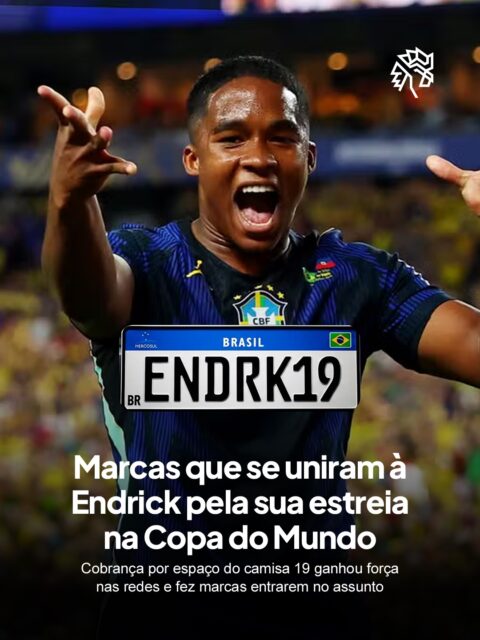 Cada minuto que Endrick passou no banco de reservas virou pauta de conversa entre torcedores durante a Copa. O carisma e o bom desempenho do jogador foram tão fortes que o assunto ultrapassou as arquibancadas e ganhou espaço no radar das marcas.

Nissan, 99, iFood, Vivo e outras marcas somaram à cobrança da torcida, publicando conteúdos que reforçavam o desejo de ver o atacante em campo. Parte do público aproveitou o gancho para marcar o próprio técnico Ancelotti nas publicações.

A resposta veio na partida de ontem (19/06) contra o Haiti, quando Endrick entrou aos 18 minutos do segundo tempo, fazendo uma boa estreia no Mundial.