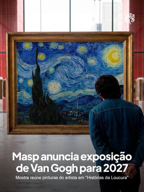 Em 2027, o Masp dedica parte de sua programação ao ciclo "Histórias da Loucura", que tem a exposição de Van Gogh como um dos pontos altos. A mostra reúne as quatro telas do artista já presentes no acervo do museu. Por enquanto, o museu confirma apenas o ano da abertura, sem revelar mês, dia ou a lista completa de obras.
No dia 22 de outubro, das 11h às 17h30, acontece o seminário gratuito e online "Van Gogh delirante", transmitido pelo canal do Masp no YouTube. O encontro reúne pesquisadores e curadores para abrir as discussões do ciclo.
Três das telas do acervo nascem durante a internação, entre elas "Passeio ao crepúsculo" e "A Arlesiana", enquanto "O escolar" foi pintada um ano antes, ainda em Arles.