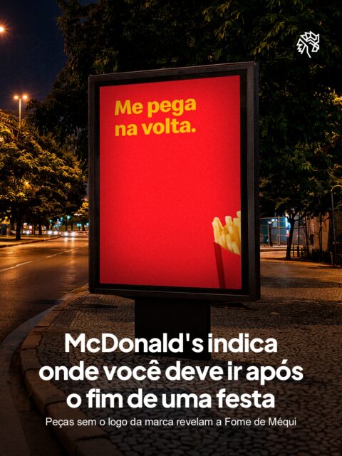 McDonald's sabe que, depois de horas de música e curtição em uma noite, existe um momento quase inevitável na saída, quando bate a "Fome de Méqui", e foi nessa brecha do comportamento do público que a rede decidiu se posicionar sem nem precisar assinar a peça.
A campanha aposta em comunicação minimalista, com fundo vermelho e letras amarelas, cores e fonte que já identificam a marca sem necessidade de logotipo. Frases como "nem precisa perguntar onde é o after" e "lá você pede bis, aqui você pede Big" ocupam pontos de grande circulação, com criação assinada pela GALERIA.
A ação foi veiculada durante a reta final do Rock in Rio, reforçando o quanto a identidade visual da marca já está internalizada no imaginário do consumidor brasileiro.
